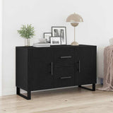 Sideboard Black Oak 100 x 36 x 60 cm Engineered Wood 862960