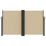 ZNTS Retractable Side Awning Beige 140x600 cm 4004615