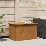 Outdoor Storage Box Rusty 80 x 50.5 x 50 cm Steel 874573