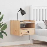 Bedside Table 2 pcs Brown 38 x 36 x 29.5 cm Solid pine wood 873512