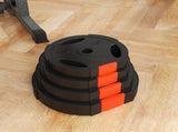 Olympic Weight Plates Set, with Two 10kg and Two 5kg weights, Black T3398P376779