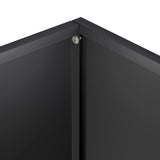 Garden Planter 2 pcs Black 50 x 20 x 40 cm Cold-rolled Steel 8005443