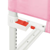 Toddler Safety Bed Rail Pink 200x25 cm Fabric 10206
