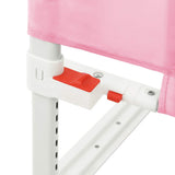 Toddler Safety Bed Rail Pink 100x25 cm Fabric 10199
