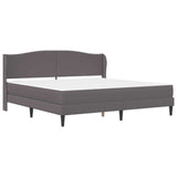 Bed Frame with Headboard Grey 180 x 200 cm Faux Leather 3415271