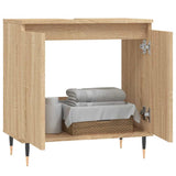 Bathroom Cabinet Sonoma oak Engineered wood, iron Small 831575