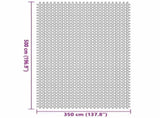Tent Carpet Anthracite 500 x 350 cm Polyester 42002777