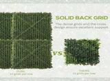 12PCS Artificial Boxwood Wall Panels 50cm x 50cm Grass Privacy Fence Screen Faux Hedge Greenery T3398P552554