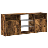 TV Cabinet with LED Lights Smoked Oak 120x30x50 cm 815714