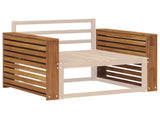 Armrest 2 pcs Natural 78.5 x 10 x 61 cm Solid Acacia Wood 900590