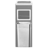 Ashtray Dustbin Hotel 36 L Steel Black 51091