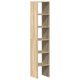 Bookcases 2 pcs Stackable Sonoma Oak 30x30x80 cm Engineered Wood 858808