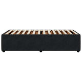 Bed Frame without Mattress Black 90x200 cm Velvet 3284984