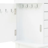 Free Standing Jewelery Cabinet White 246960