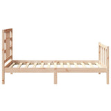 Bed Frame without Mattress 90x190 cm Single Solid Wood Pine 3191936