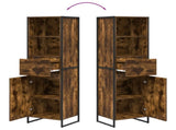 Book Cabinet Smoke Oak 43 x 36 x 150.5 cm Engineered Wood 886626