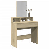 Dressing Table with Mirror Sonoma Oak 80x41x144.5 cm 848173