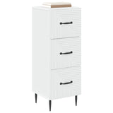 Drawer Cabinet White 33 x 34.5 x 89.5 cm Engineered Wood 894845