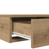 ZNTS Bedside Tables Artisan oak MDF with oak veneer 140 x 36.5 x 16.5 cm 866954