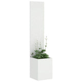Garden Privacy Screen White 32 x 150 cm Cold-rolled steel 876386