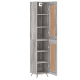 Highboard Grey Sonoma 34.5x34x180 cm Engineered Wood 3200431