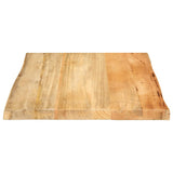 Table Top 80x80x3.8 cm Live Edge Solid Wood Mango 370746