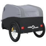 Bike Trailer Black and Grey 45 kg Iron 94154