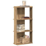 Bookcase 3-Tier Artisan Oak 60x30x120 cm Engineered Wood 860273