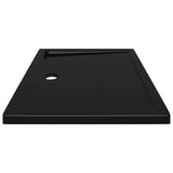 Rectangular ABS Shower Base Tray Black 70x90 cm 148911