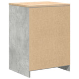 Garage Storage Cabinet Concrete Grey 60x51x85 cm Solid Wood Pine 860574
