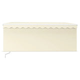 Manual Retractable Awning with Blind 3.5x2.5m Cream 3069277