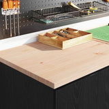 Garage Storage Cabinet Black 60x51x85 cm Solid Wood Pine 860572