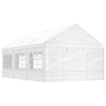 Gazebo with Roof White 6.69x4.08x3.22 m Polyethylene 3155487