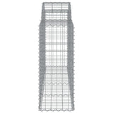 Arched Gabion Basket 200x50x100/120 cm Galvanised Iron 153495
