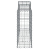 Arched Gabion Basket 200x50x100/120 cm Galvanised Iron 153495