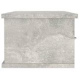 Wall-mounted Drawer Shelf Concrete Grey 88x26x18.5 cm Engineered Wood 800598