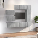 8 Piece TV Cabinet Set Grey Sonoma Engineered Wood 3120294