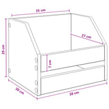 Vinyl Album Box 2 pcs Grey Sonoma 38 x 30 x 29 cm 8012821