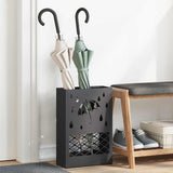 Rain Umbrella Stand Black 28 x 12 x 41 cm Steel 868518