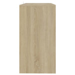 Console Table Sonoma Oak 89x41x76.5 cm Steel 809569