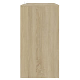Console Table Sonoma Oak 89x41x76.5 cm Steel 809569