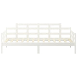Day Bed without Mattress White Solid Wood Pine 90x190 cm Single 820338