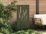 Garden Privacy Screen Olive green 50 x 140 cm Cold-rolled steel 876311