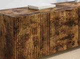 TV Wall Cabinet Wall-mounted 2 pcs Smoked Oak 59.5 x 31 x 40 cm 892340
