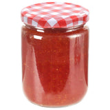 Glass Jam Jars with White and Red Lid 48 pcs 230 ml 50798