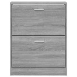 Shoe Cabinet Grey Sonoma 59x17x81 cm Engineered Wood 342540