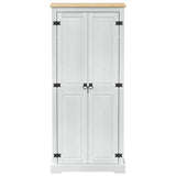 Wardrobes with Shelf White 76 x 50 x 170 cm Solid Pine Wood 42024937