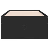 Daybed with Drawers without Mattress Black 90x190 cm Single 3280882