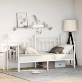Daybed Frame White 75 x 190 cm Steel 42002677