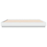 Bed Frame with LED without Mattress White 180x200 cm Super King 3209772